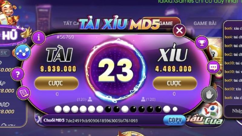 Tài xỉu MD5 trò chơi cá cược an toàn và dễ thắng